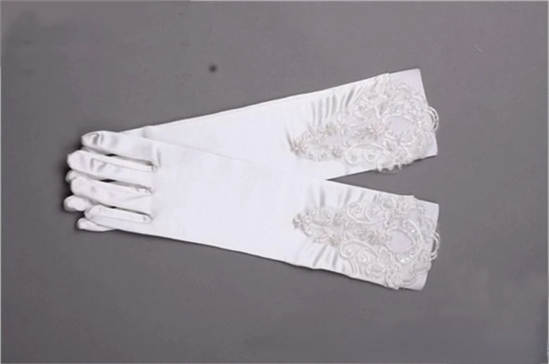 Gants de patients avec appliques en dentelle, doigt de mode, blanc, ivoire, accessoires de mariage élégants, stock, nouveauté