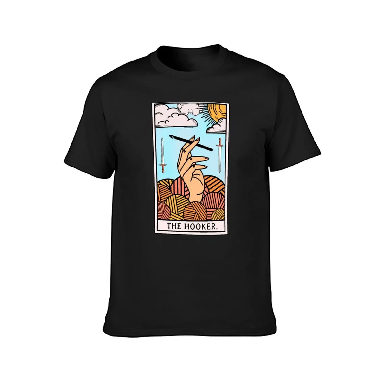 The Original Hooker Tarot Card T-Shirt vintage funnys anime clothes clothes for men