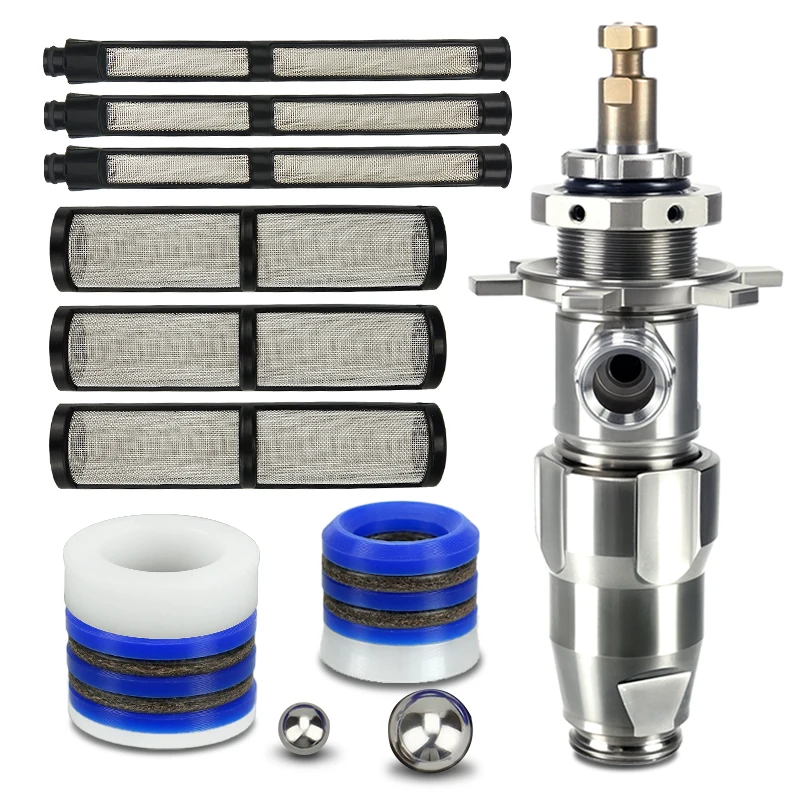 

Безвоздушный насос выносливости 17C721, детали для распыления краски для Gra 390 395 490 495 595 шт., с фильтрами 246384 и 287032, комплект для ремонта насоса