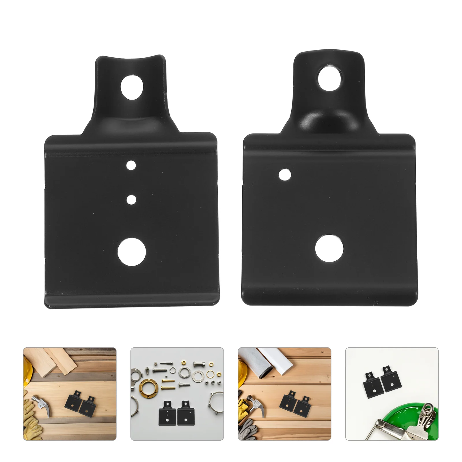 

2Pcs Ceiling Fan Mounting Brackets Iron Base Pads Universal Replacement for Stable Installation Living Room Dining