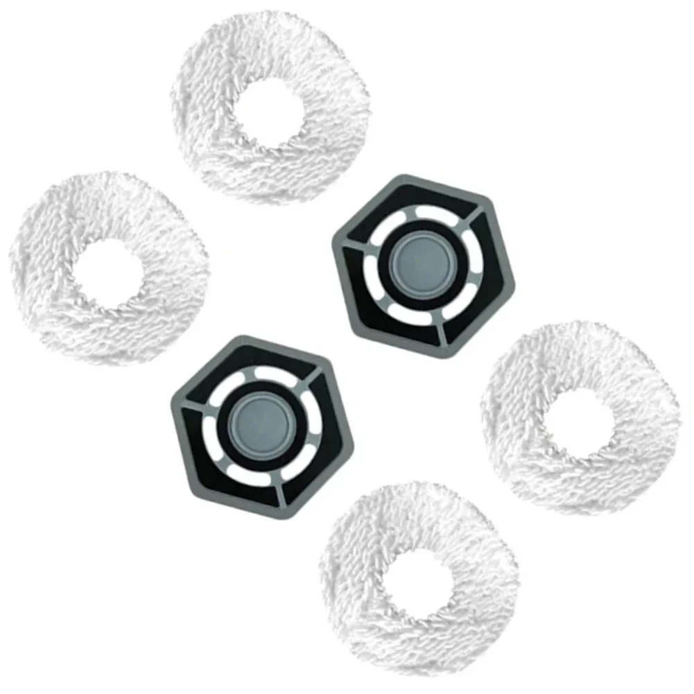 6pcs Mop Cloth For Yeedi Robot Vacuum Cleaner Cleaning Parts K10 K20 Mop Accessories Replacement Cloth Holder