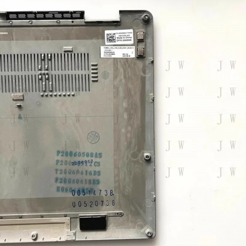 DDZ  New For Dell Latitude 9510 E9510 Bottom Cover Lower Case 00W99W 0W99W Gray