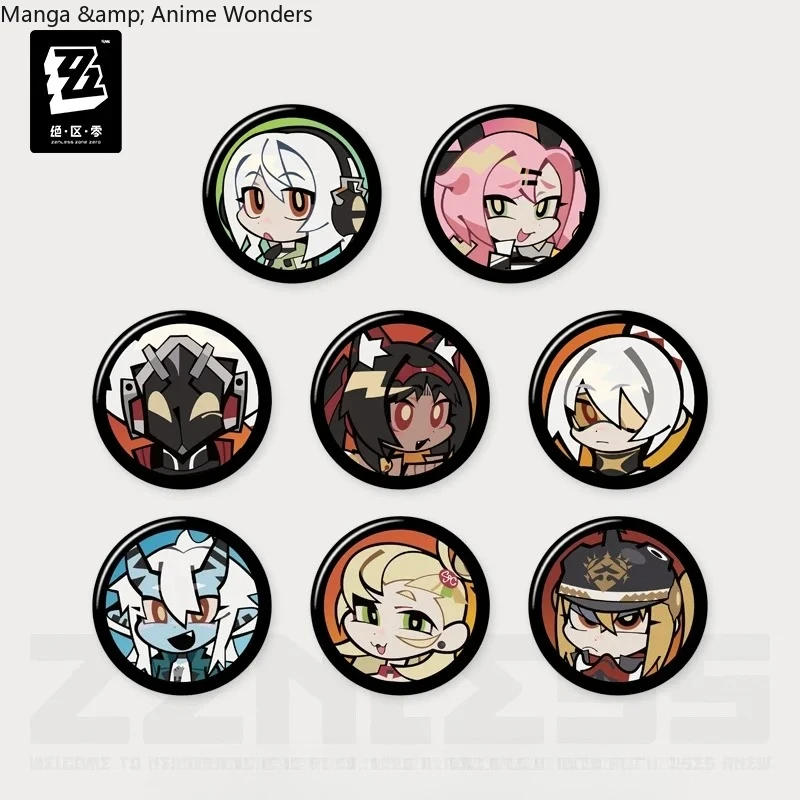 لعبة ما قبل البيع الرسمية Zenless Zone Zero Merch MiHoYo الأصلية QH سلسلة شارة صغيرة مجموعة هدية عيد ميلاد تأثيري هدية الهالوين #2