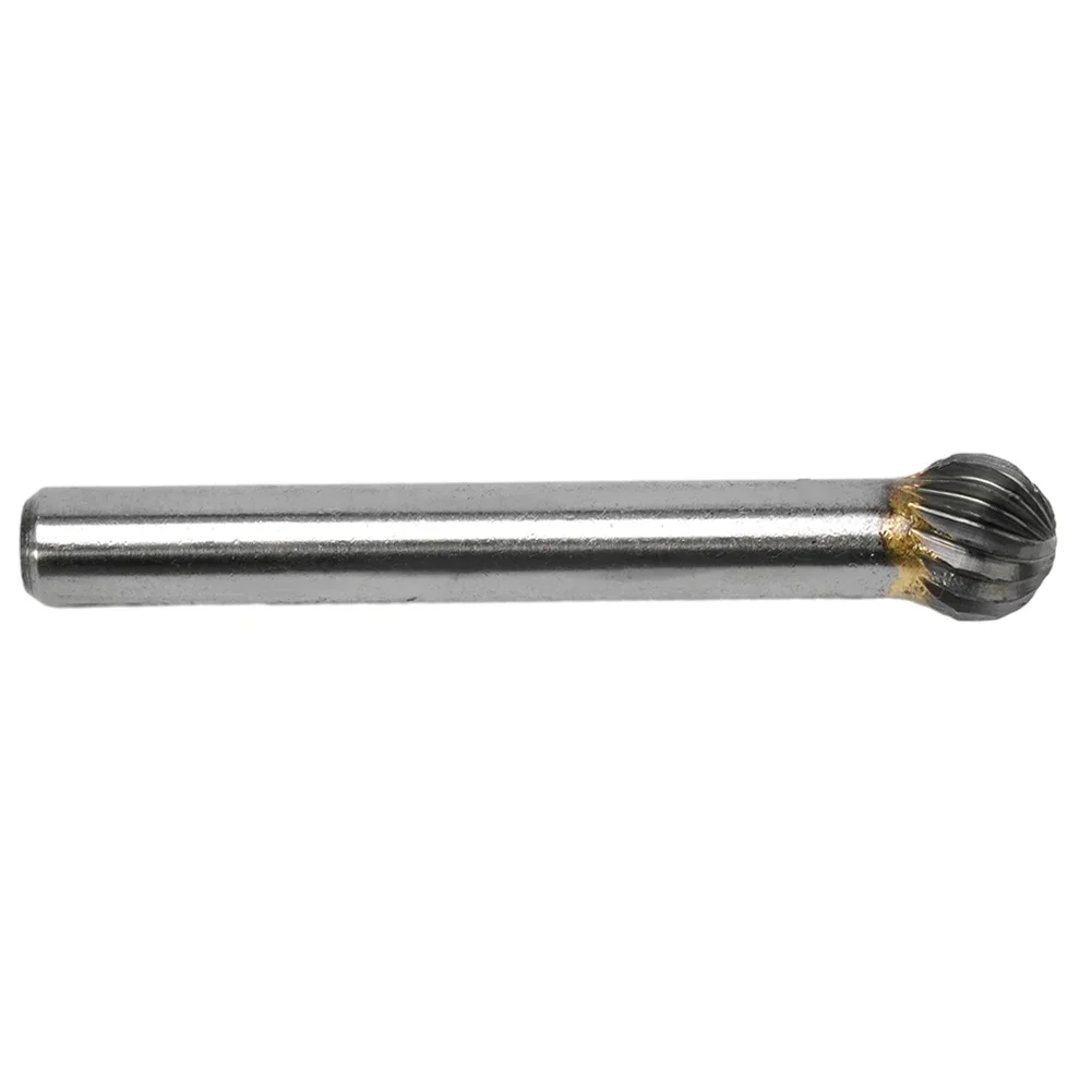 Bola Cabeça Rotary Burr Cortador de Metal, Único e Duplo Corte Tungsten Carbide Grinder Bits, Escultura, Ferramentas elétricas rotativas abrasivas, Tipo D