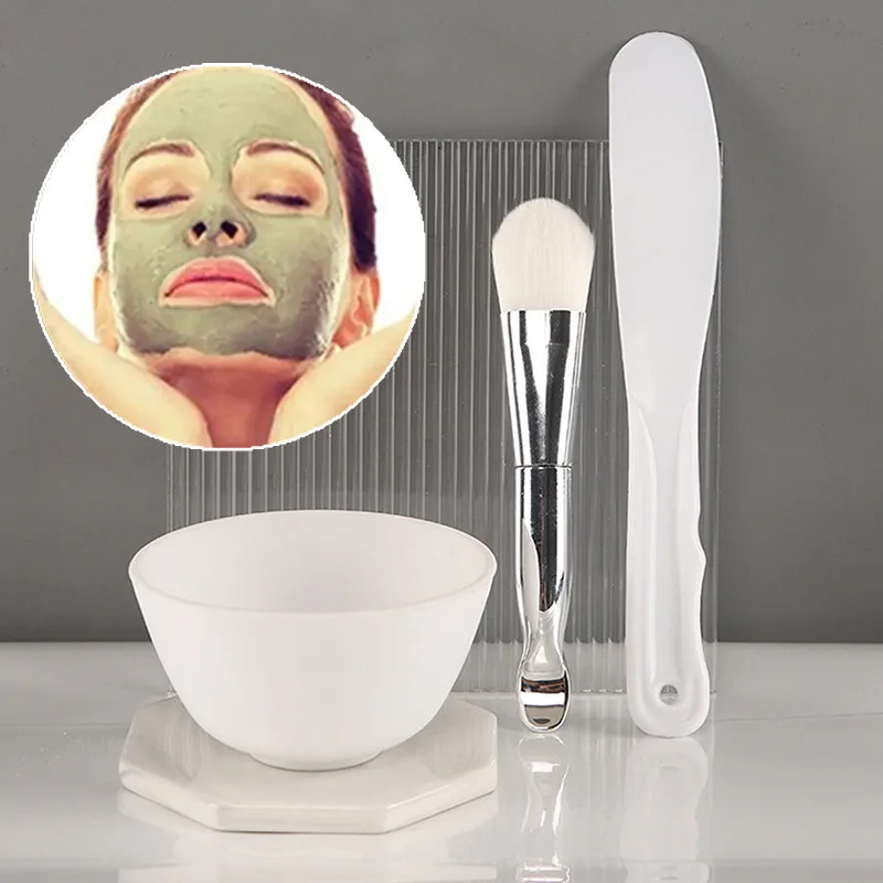Juego de 5 uds de cuencos para máscara Facial DIY, pegamento suave de silicona, cuenco de diafragma hecho a la belleza, maquillaje de belleza para Spa, juego de herramientas para el cuidado de la piel