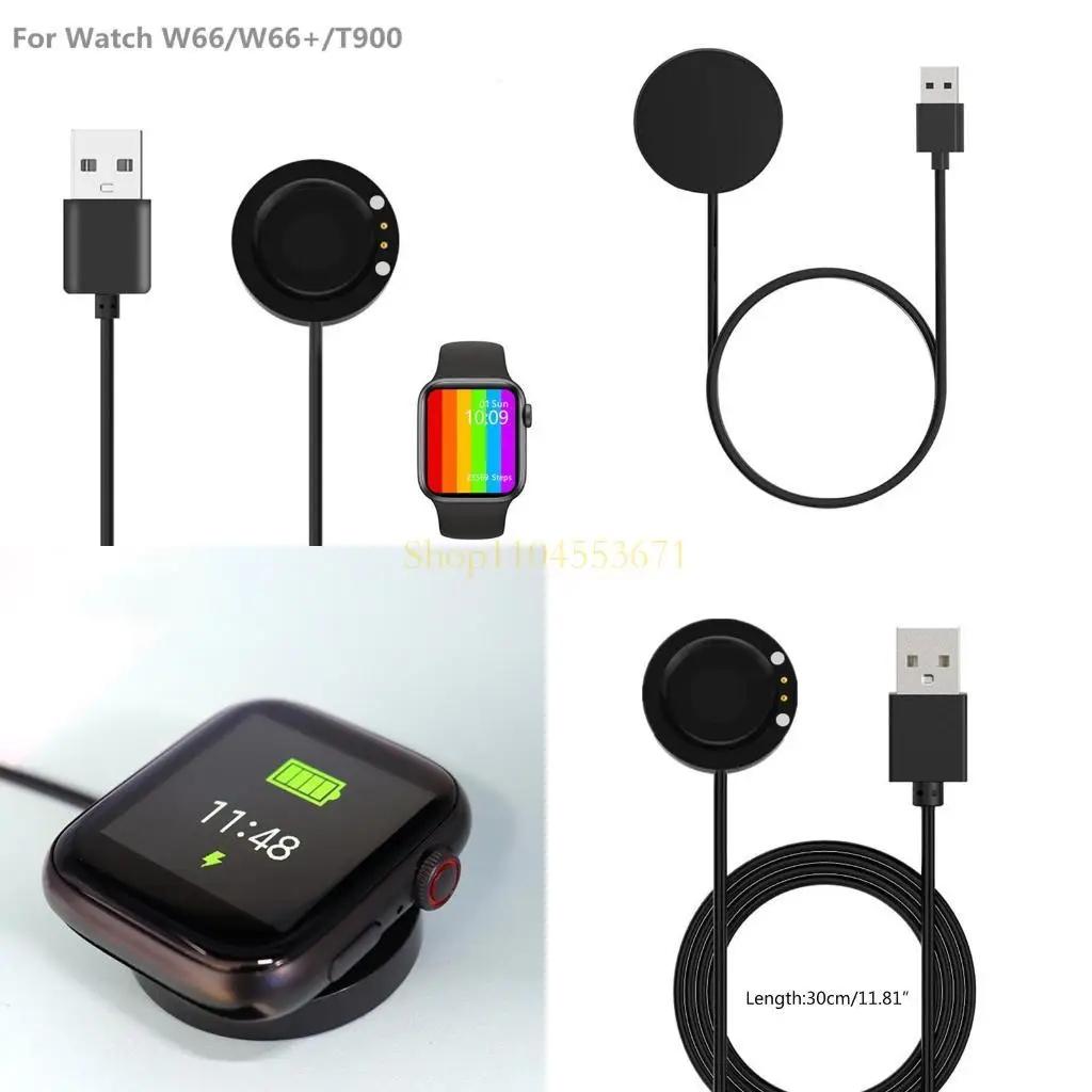 

Best Seller USB Charging Cable Magnetic Power Adapter Smartwatch Charge Cord Portable Charger Wire Dock Station for W66