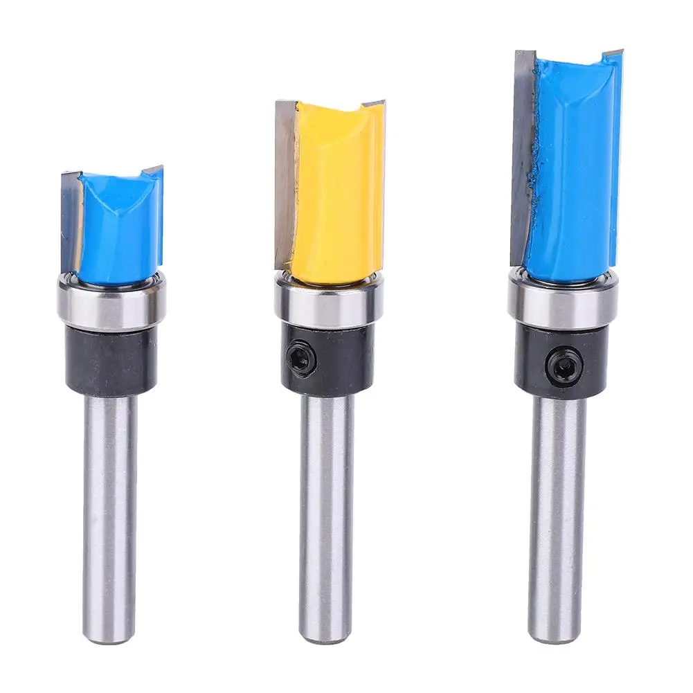 

3Pcs 1/4in Shank Woodworking Router Bits Set Milling Cutter for trimmer and Engraving Machines 11.9mm 20mm 25mm Blades