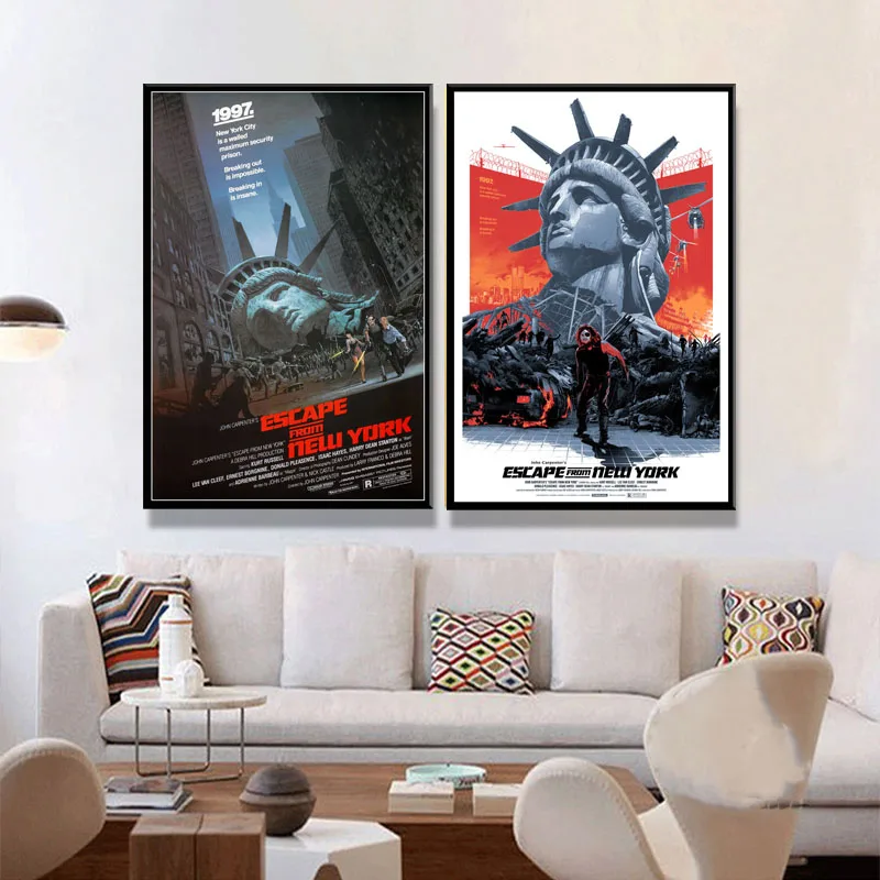 Classic Movie Escape From New York Art Home Decor Picture Quality Canvas Painting Poster Room Living Sofa Wall Decor