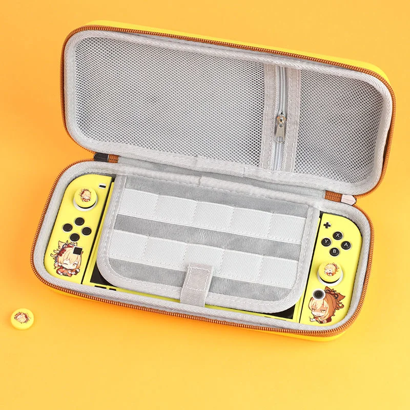 Switch Accessories Genshin Impact Yoimiya For Funda Switch OLED Case Switch Base Stand Switch Rocker Cap JoyCon Controller Cover