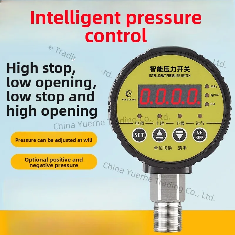 

Цифровой электронный вакуумный интеллектуальный электрический контактный манометр, насос отрицательного давления, давление воздуха, противопожарная защита