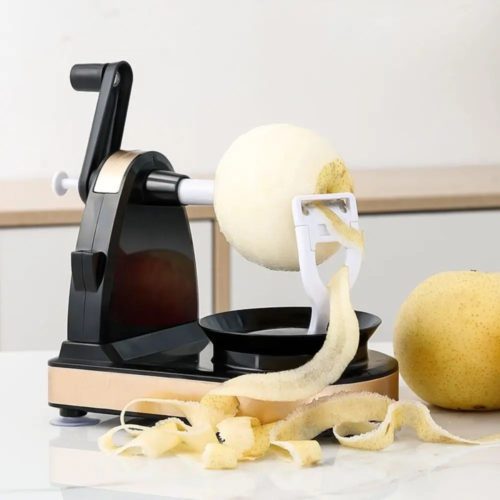 

Rotating Fruit Peeling Machine Manual Time-saving Hand-cranked Potato Peeler Efficient Anti Slip Suction Cup