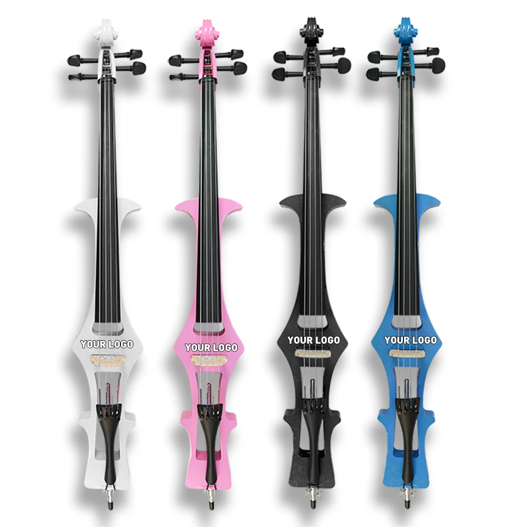 

Бесшумные виолончели Plug Play, электрическая виолончель из цельного дерева 4/4, полноразмерная для взрослых, с чехлом для переноски, набор в комплекте