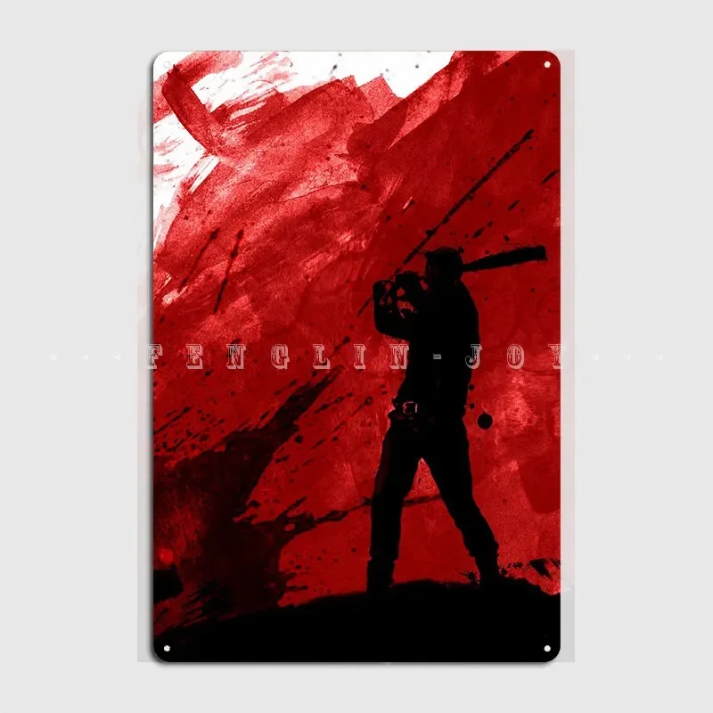 Negan Metal Sign Cinema Living Room Club Bar Custom Wall Decor Tin Sign Poster