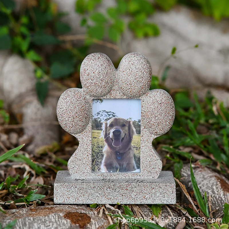 هدايا تذكارية للحيوانات الأليفة - هدايا تذكارية للكلاب مع إطار صورة، علامات قبر لأحجار الرأس للحيوانات الأليفة مع التعاطف #2