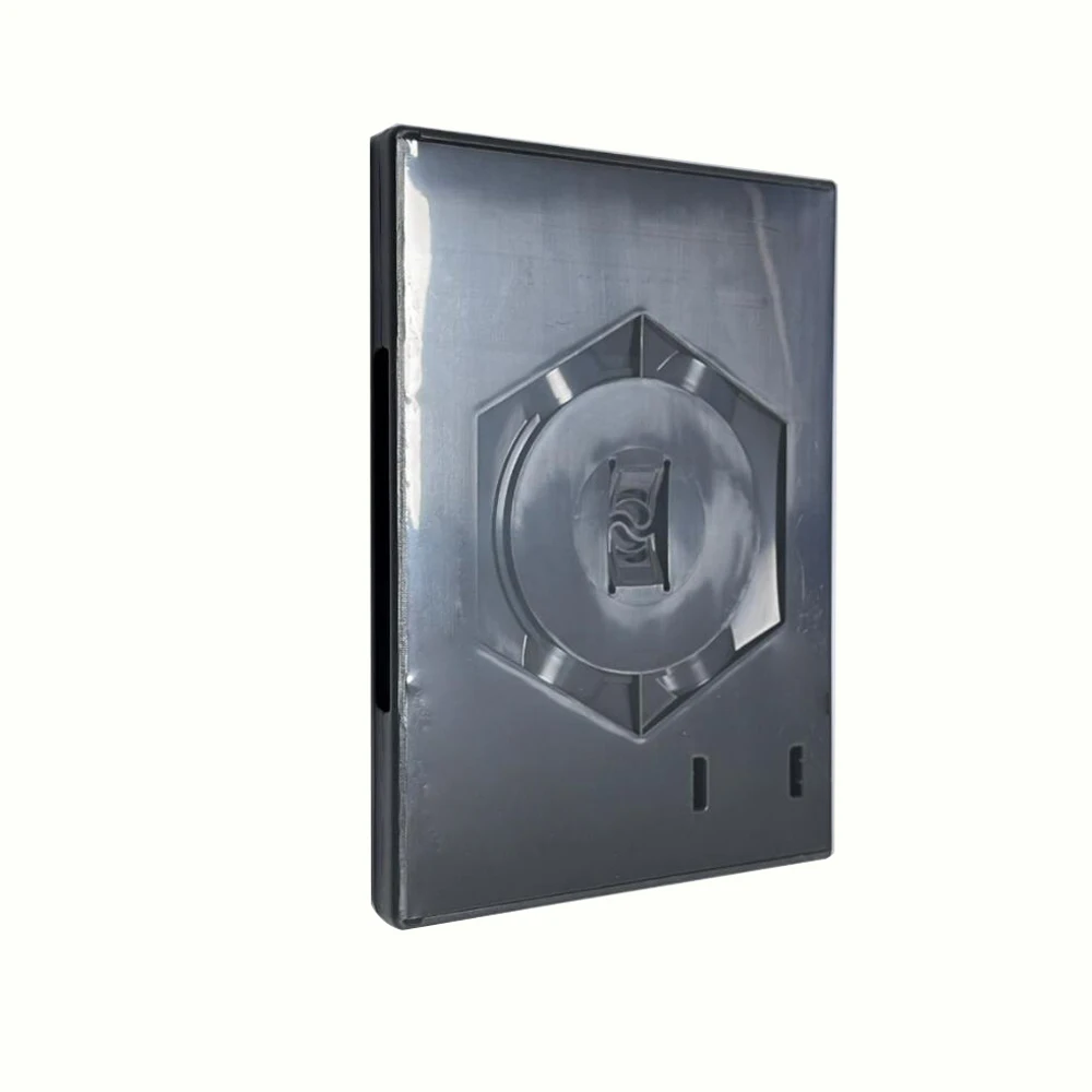 Caja de juego con cubierta de plástico para almacenamiento de tarjetas de juego NGC, protector negro
