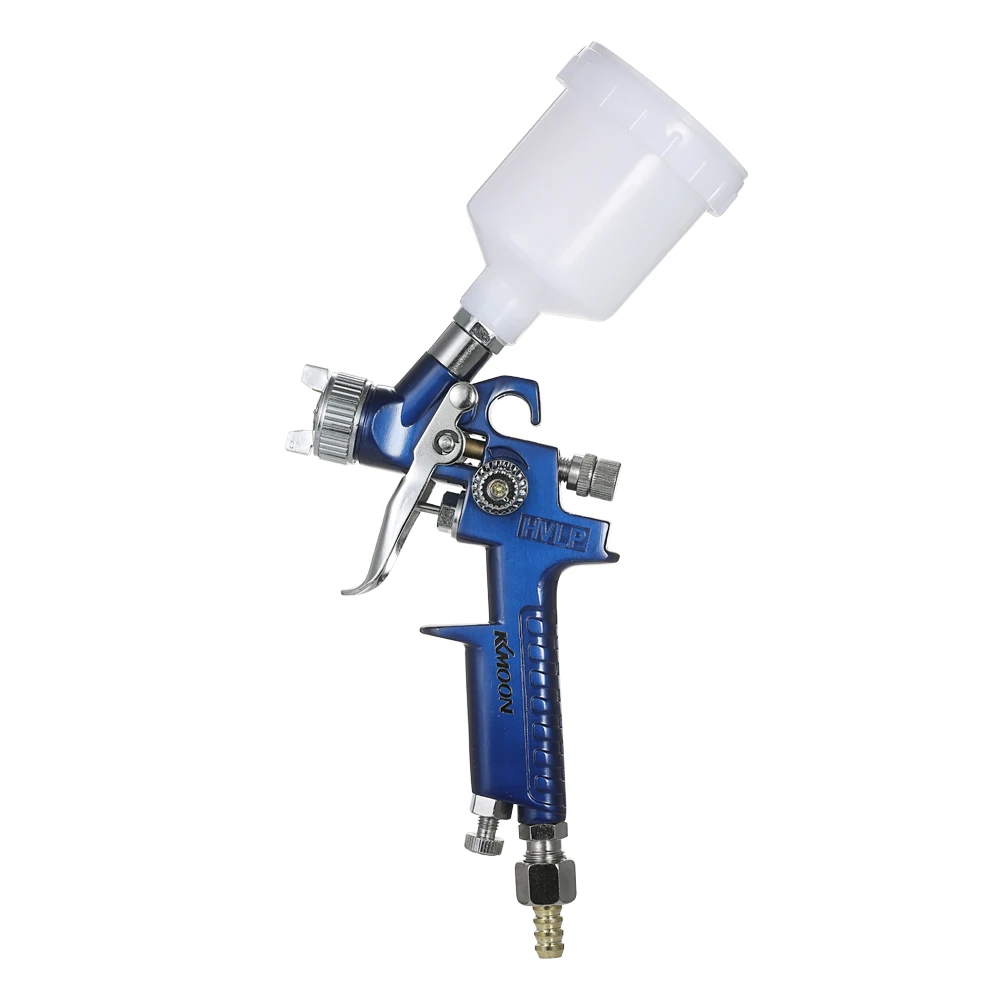 

1.0mm 0.8mm Blue Gravity-Feed HVLP Air Sprayer Airbrush Kit with 125ml Cup Aluminum Copper Stainless Steel PVC Touch-Up Paint