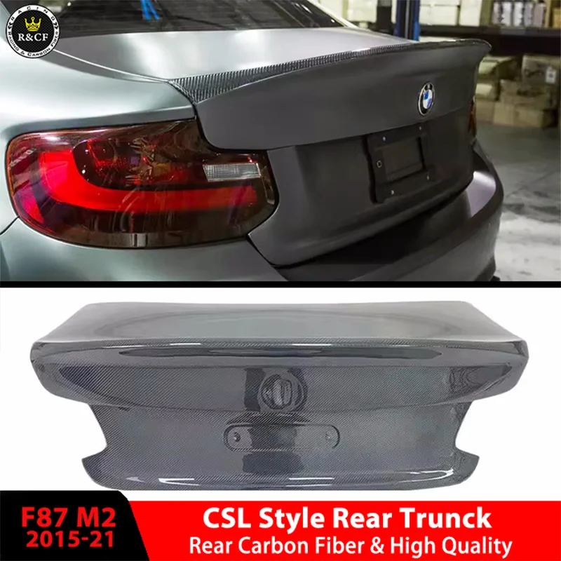 CLS style Carbon Fiber Rear Bootlid Trunk for BMW 2 Series F22 F87 M2 M2C Coupe M235i 2-Door 14-19