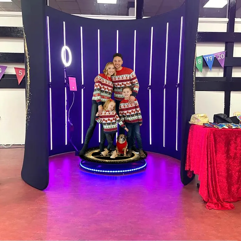 360 Studio Background 8ft 10ft Photography Enclosure  360 Video Kiosk