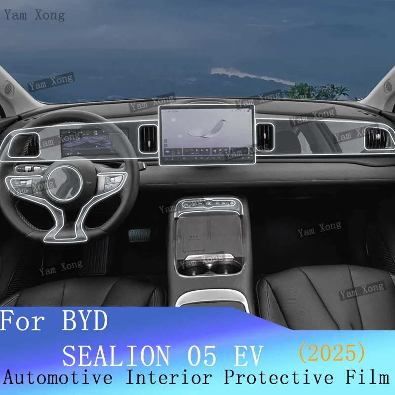 

Car Dashboard Anti-Scratch For BYD SEALION 05 EV 2025 Full set interior Film Navigation scratch Protective TPU Transparent Film