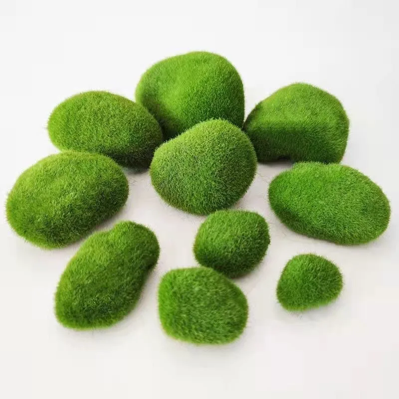 10 pcs simulated moss stoneshome garden flower pots landscaping micro landscape layout Garden Decoration
