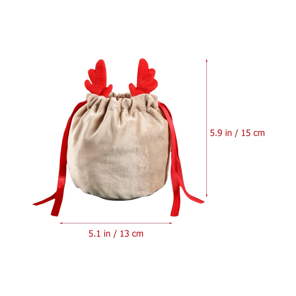 Bolsas de regalo de Navidad, bolsas festivas con cordón para dulces, embalaje, organizador de almacenamiento de regalos para niños, 2 uds.