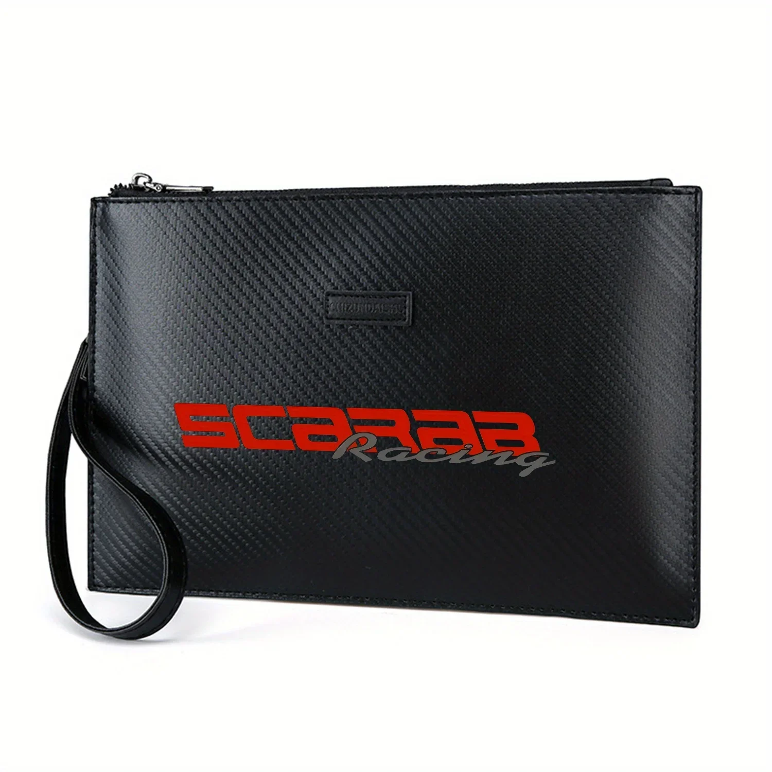 

SCARB Racing Bold Стиль логотипа Элегантная мужская сумка из искусственной кожи с принтом Модная и практичная для повседневной носки