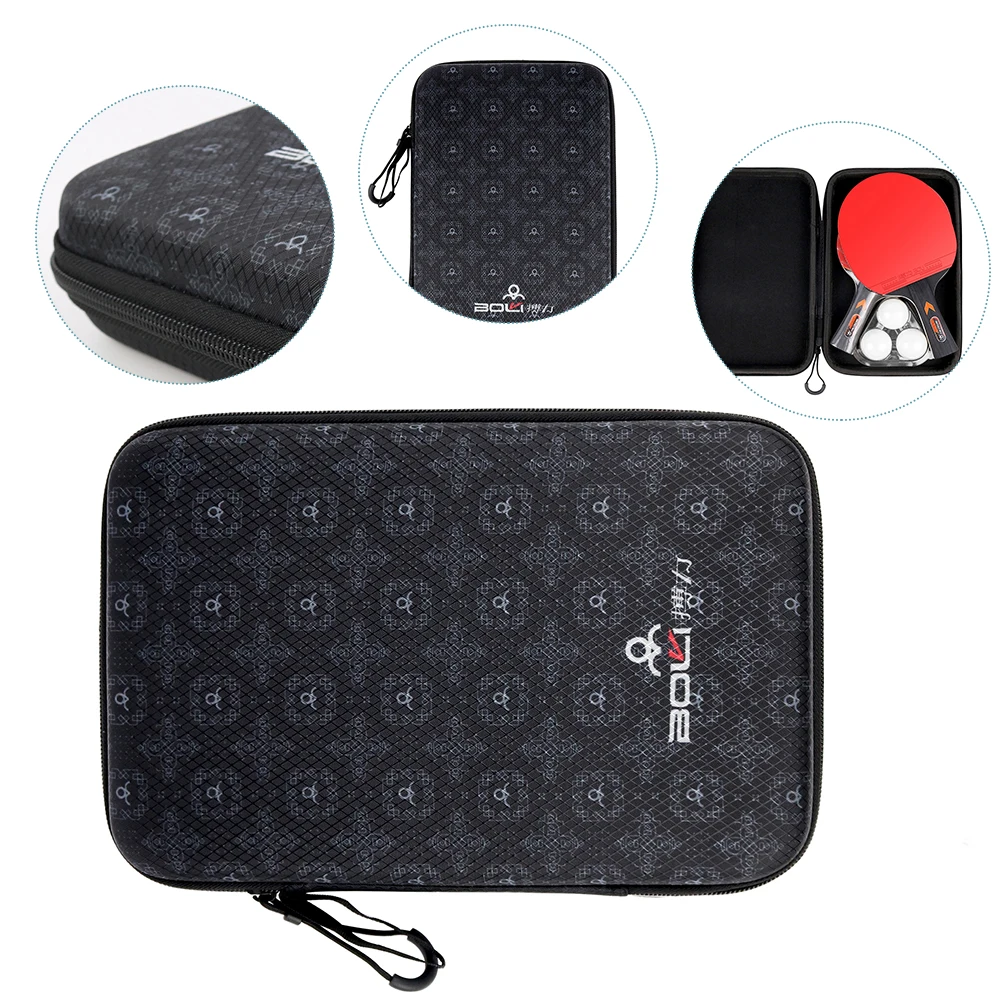 

Table Tennis Bat Bag Cover Paddle EVA Bags Racket Cases Zip Pocket Package Case Pouch Indoor Racquet Sports Accessories Durable