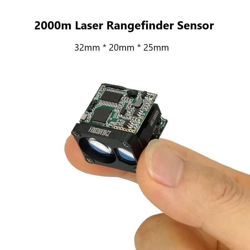 Mini-Infrarot-Laser-Entfernungsmesser-Modul 600 m 1200 m UART-Entfernungsmesser 1800 m 2000 m Auto-Position-Fernsensoren