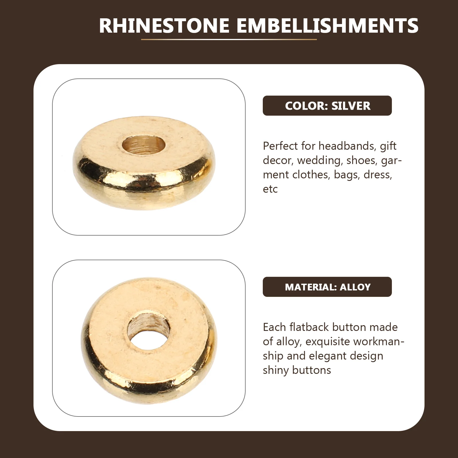 

400Pcs Metal Flat Spacer Beads Jewelry Making Accessories DIY Bracelet Necklace Craft Decoration Supplies Spacer Beads