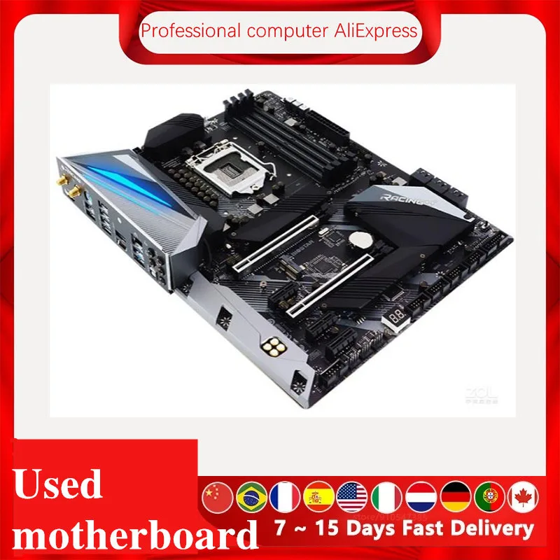 For Biostar Z490GTA EVO Original Desktop For Intel Z490 DDR4 Motherboard LGA 1200 i7/i5/i3 M.2 board Used Mainboard