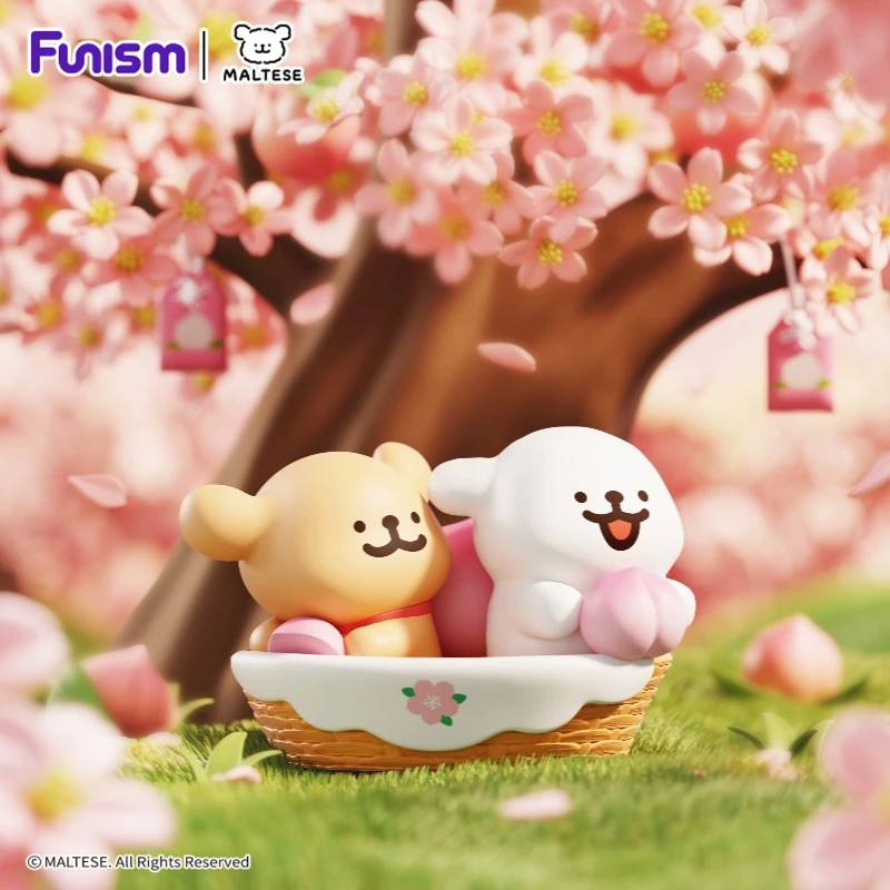 FUNISM Malteser Lucky Paws Serie Blind Box Figur Blind Box Actionfigur Süßes Geschenk für Kinder Geburtstag Party Serie Blind Box