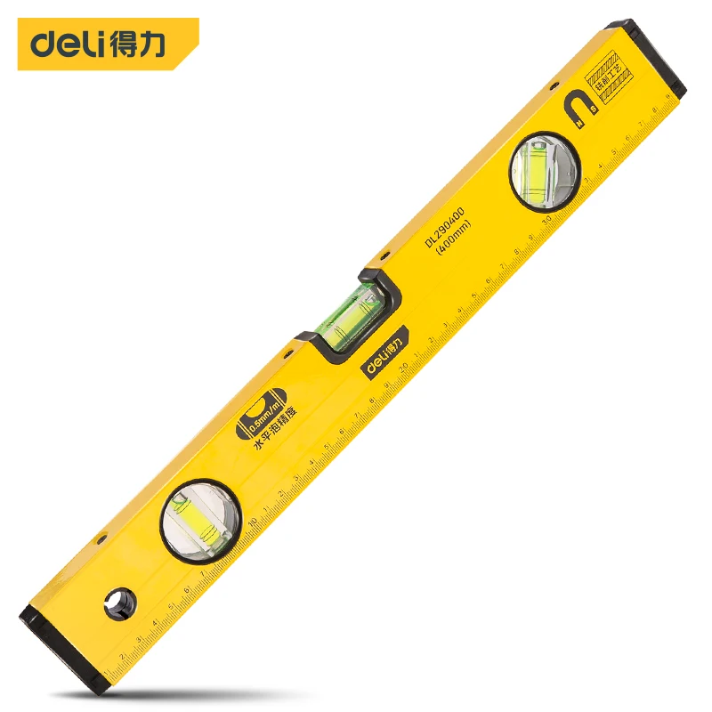 Deli 1 Pcs 3-in-1 High Precision Level Measuring Instruments Multiple-Specifications Woodworking Hand Measuring Tool