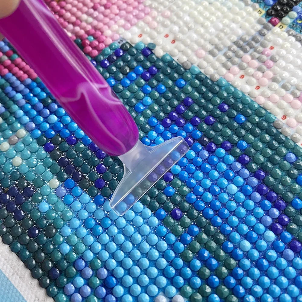 Color Resin Diamond Painting Pen with 5 Replacement Tips, Diamond Art Pen Set, DIY Painting Tool Accessories, view 5