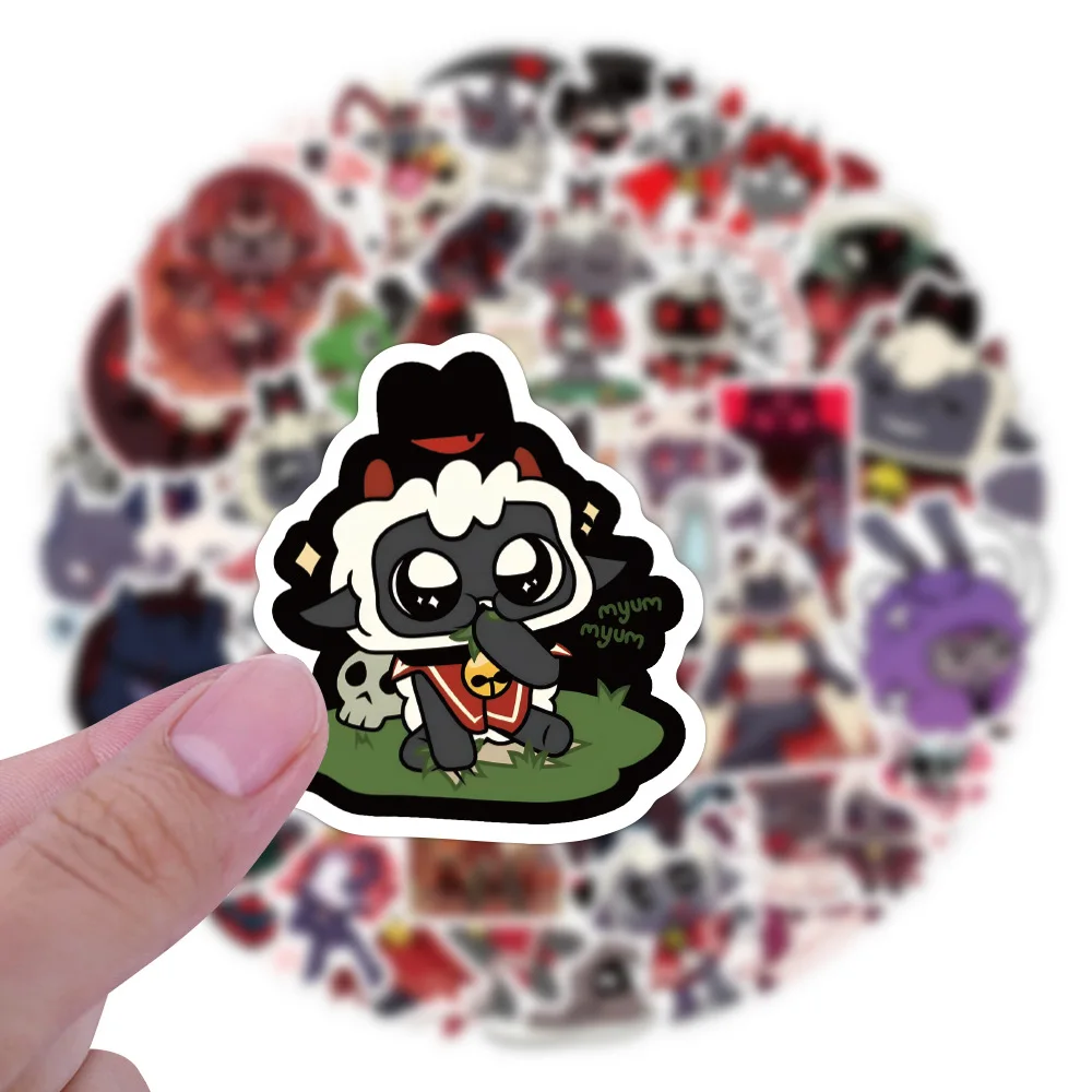 

10/50/120PCS Cult of the Lamb Stickers Lovecraftian Game Graffiti Decoration Suitcase Fridge Laptop Guitar Bike Cartoon Decals