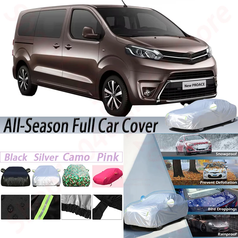 

Waterproof Car Covers Outdoor Sun Anti UV Rain Snow Dustproof Protection Cover For Toyota Proace Verso 2007-2025