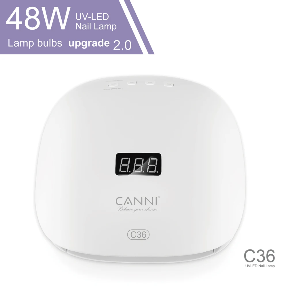CANNI 32091 #   48W UV LED-nagellamp - Automatische sensor gellak uithardingslicht, professionele nageldroger voor salon en thuisgebruik