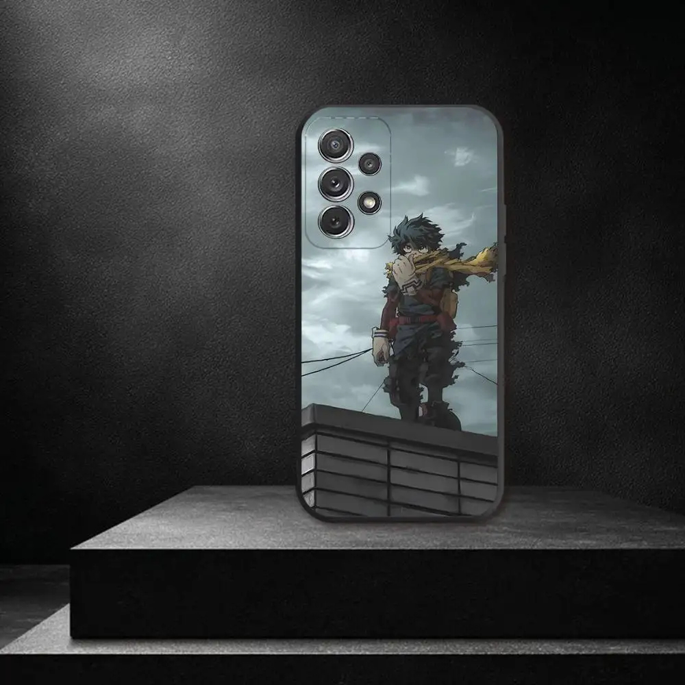 My Hero Academia D-Deku Phone Case For Samsung S 25,24,23,22,30,21,10,9,Ultra,Plus,Lite,FE,4,5G Black Soft Case