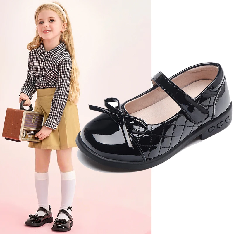 

Comfortable campus stylish princess leather shoes,for all seasons,easy to clean,for daily use,performance,weddings,party,school.