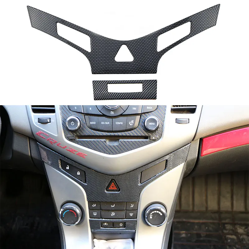 Car Central Control AC Adjustment Panel Trim Cover for Chevrolet Cruze 2009 - 2015 Decorative Sticker Interior Accessories