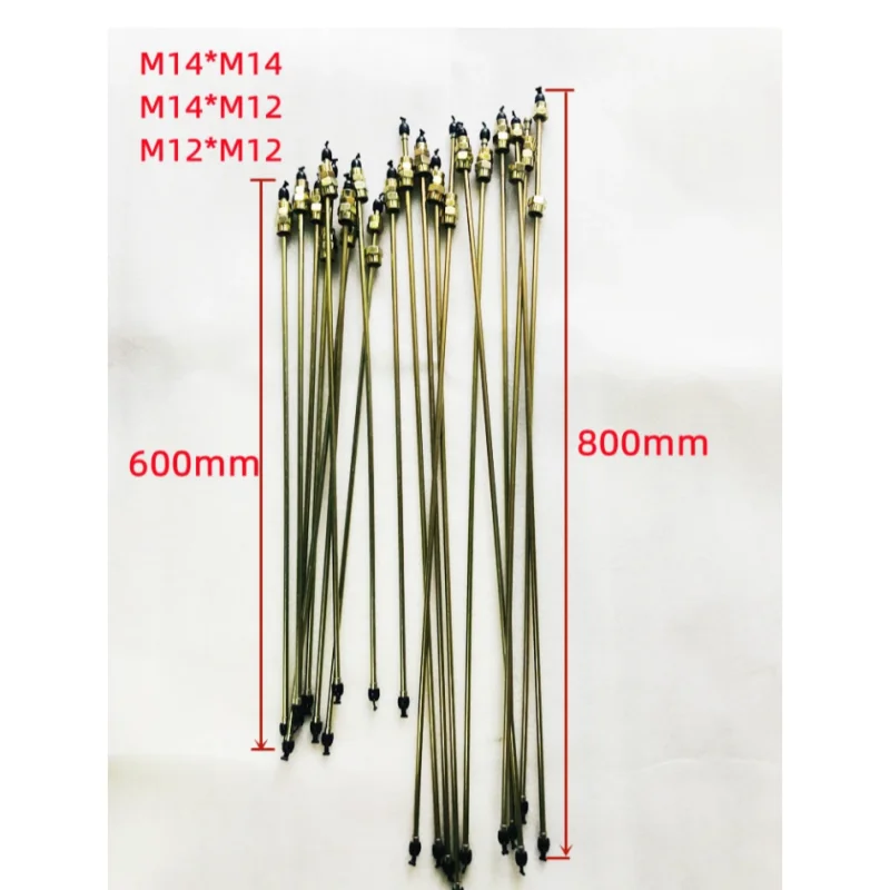 6x2mm 45CM 60CM 80CM 100CM High Pressure Diesel Tube Pipe for Pump Test Bench Common Rail Fuel Tube