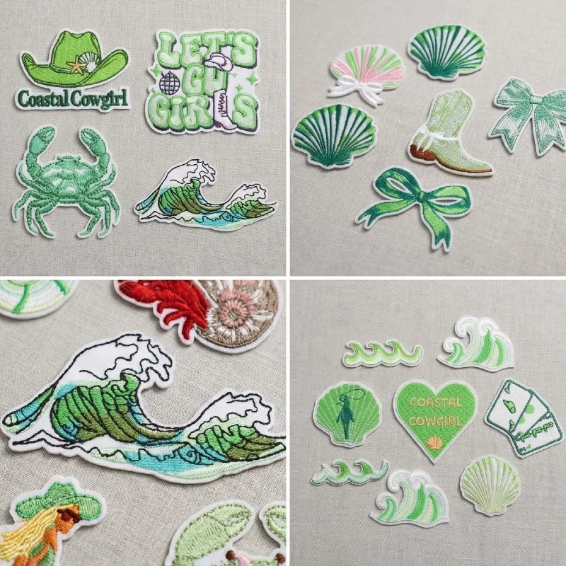 Green Theme Embroid…