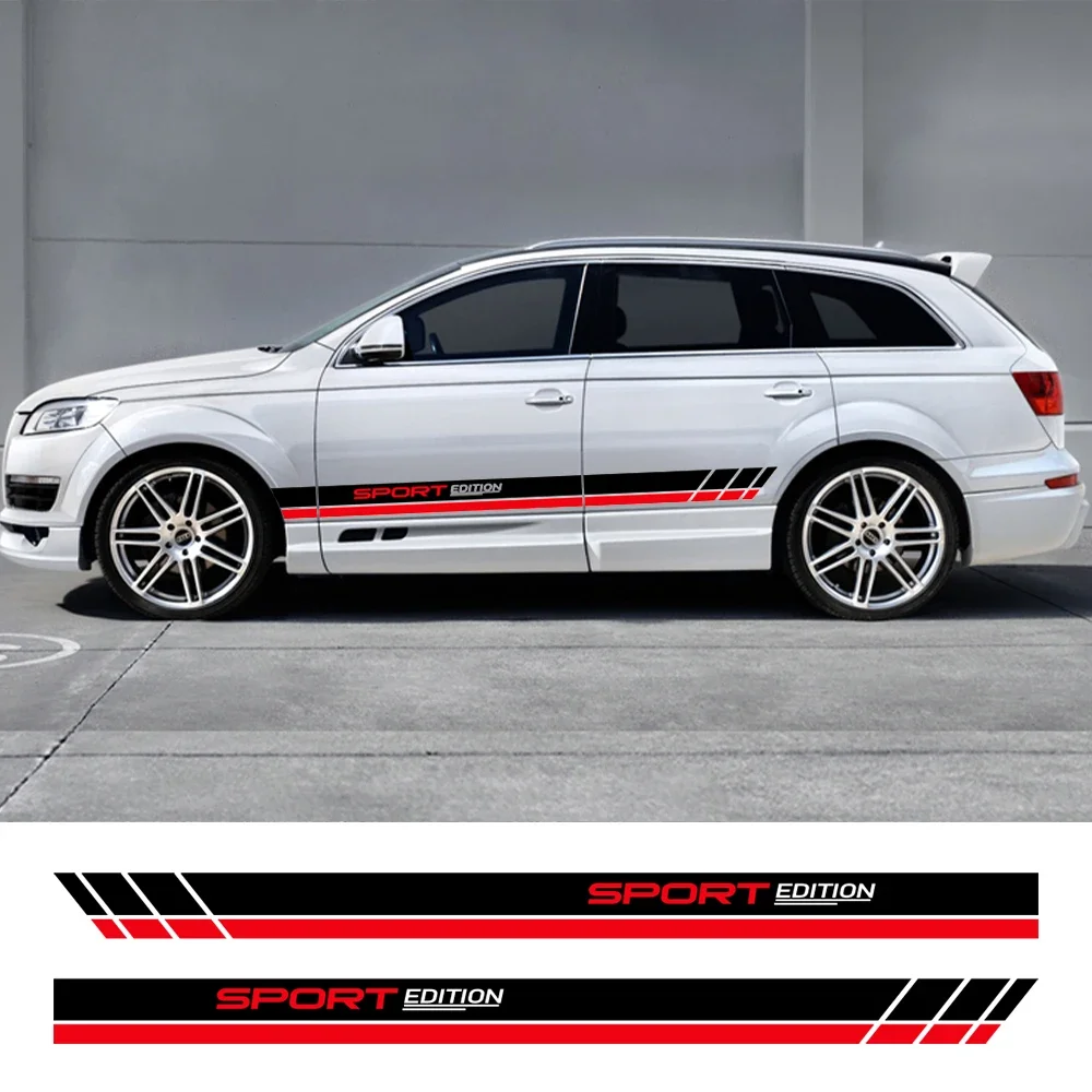 

Car Door Sticker Sport Edition Stripes Vinyl Decals Trims Graphics Auto Accessories For Audi Q7 4M 4L 2020 2007 2018 2016 2021
