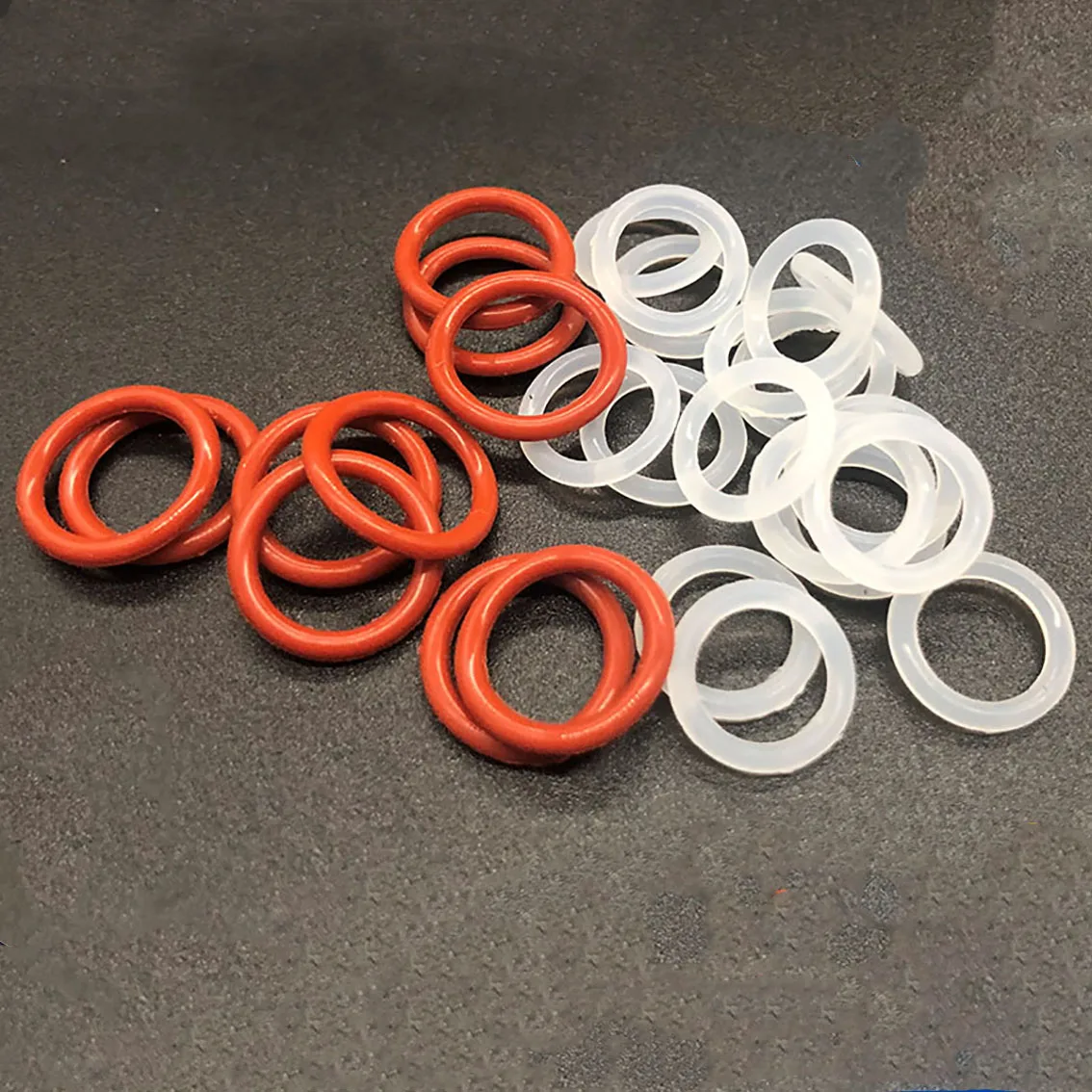 

100Pcs CS 2.5mm Thickness Silicon Rubber O-ring Sealing OD 7~30mm Red/White Heat Resistance O Ring Seals Gaskets