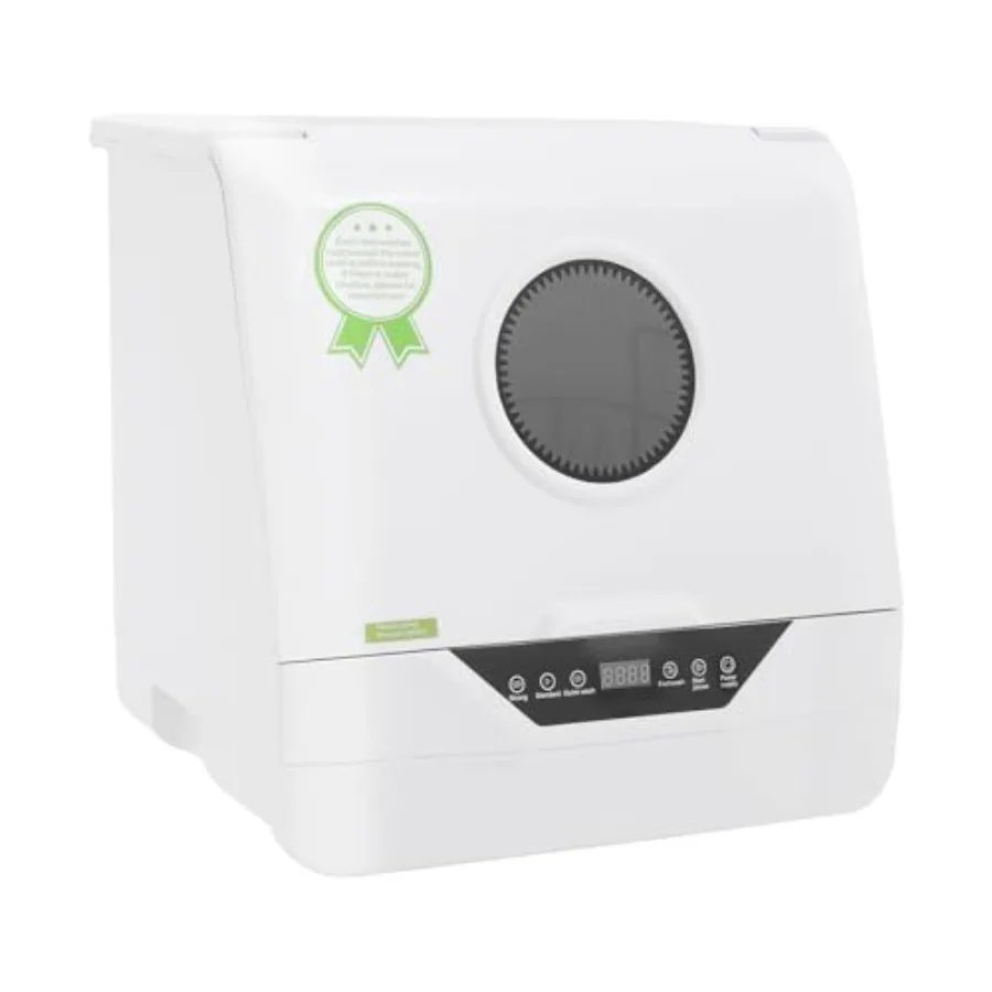 

Portable Mini Countertop Dishwasher 800W 6L with High-Temperature Function 4 Programs 360 All-Round Washing Speed Waterproof IP