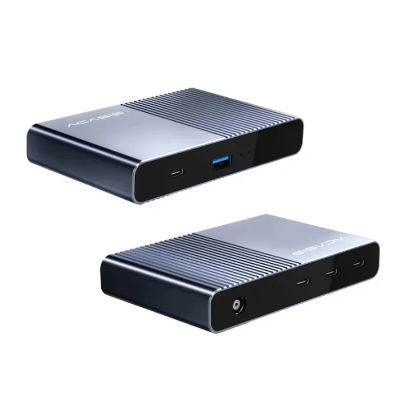 عرض ساخن لعام 2025 Acasis 5-in-1 Thunderbolt 4 Single 8K أو Dual 4K 60 هرتز 3 X Thunderbolt 4 Ports 40Gbps 1 X USB A(10Gb/s) Doc