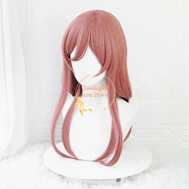 Anime COS Nakano Miku Cosplay Wig 58cm Pink Brown Wigs Resistant Synthetic Hair Miku Nakano Women Wig