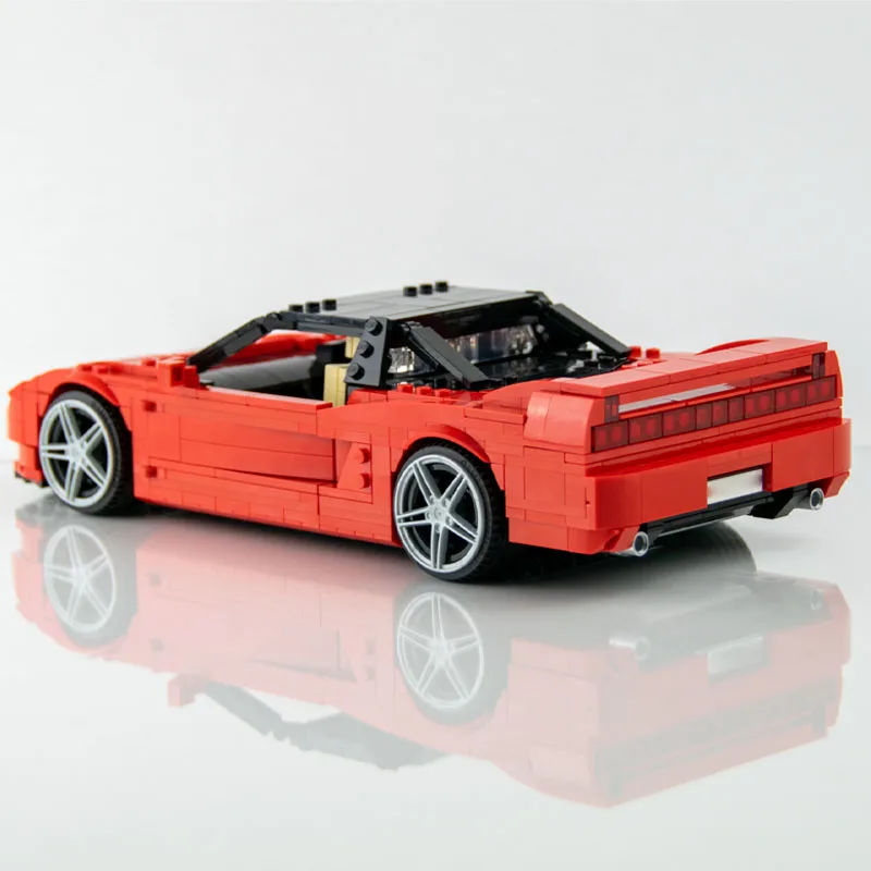 MOC-93304 Nsx 1990 Supercar Assemblage Splitsing Bouwsteenmodel • 1266 Onderdelen Bouwstenen Kids Verjaardag Custom Speelgoed Cadeau