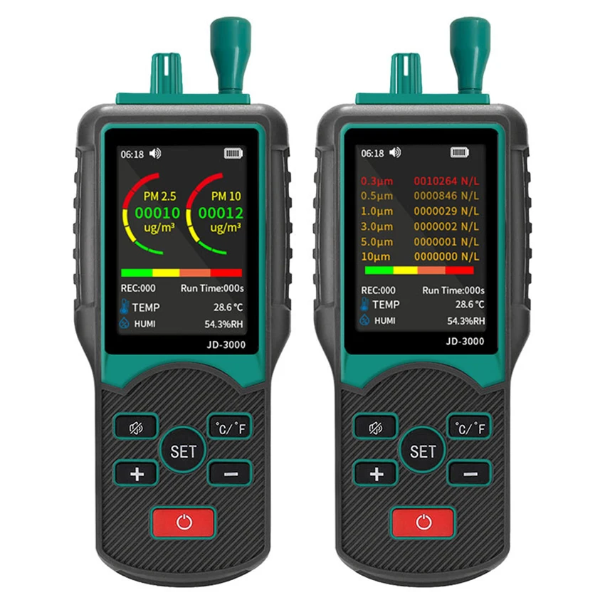 JD-3000 Air quality Eight-channel Dust Particle Counter Detect PM2.5 PM10 0.1/0.3/1.0/3.0/5.0/10μm Pass inspection USB