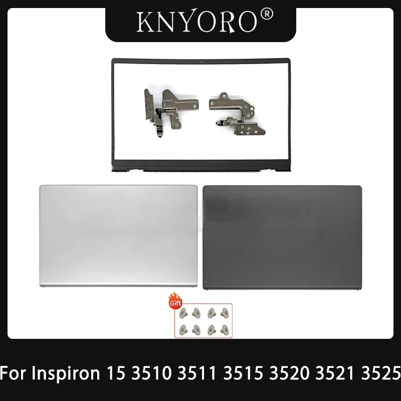 

New Case For Inspiron 15 3510 3511 3515 3520 3521 3525 LCD Back Cover Front Bezel Hinges Housing Rear Lid TOP Back Cover Black