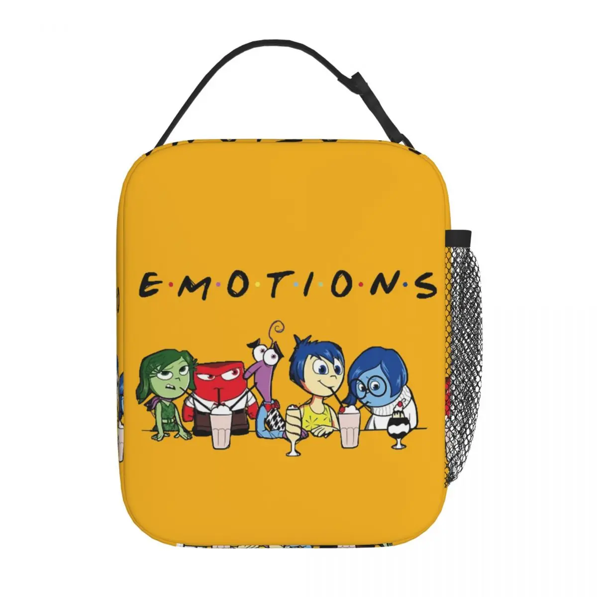 EMOTIONS Insides Outs Insulated Lunch Bag High Capacity Lunch Container Thermal Bag Tote Lunch Box College Picnic Men Women